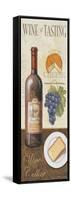 Wine and Cheese 1-John Zaccheo-Framed Stretched Canvas