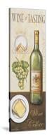 Wine and Cheese 2-John Zaccheo-Stretched Canvas