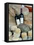 Wine and Cheese at Open-Air Market, Lake Maggiore, Arona, Italy-Lisa S. Engelbrecht-Framed Stretched Canvas
