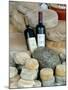 Wine and Cheese at Open-Air Market, Lake Maggiore, Arona, Italy-Lisa S. Engelbrecht-Mounted Photographic Print