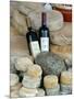 Wine and Cheese at Open-Air Market, Lake Maggiore, Arona, Italy-Lisa S. Engelbrecht-Mounted Photographic Print