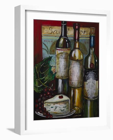 Wine and Cheese I-Jennifer Garant-Framed Giclee Print