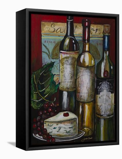 Wine and Cheese I-Jennifer Garant-Framed Stretched Canvas