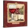 Wine and Cheese I-Elizabeth Medley-Stretched Canvas