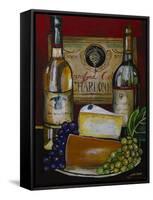 Wine and Cheese IV-Jennifer Garant-Framed Stretched Canvas