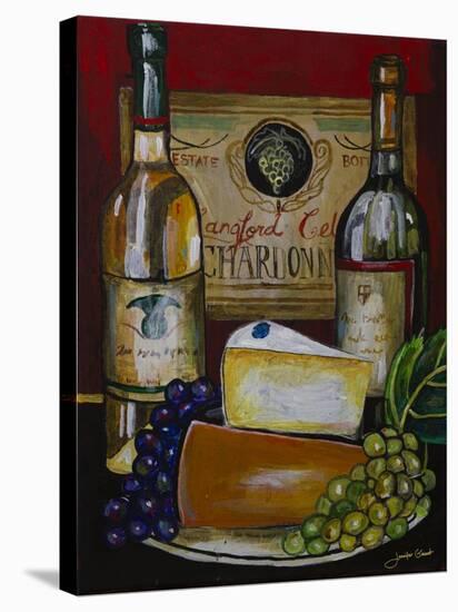 Wine and Cheese IV-Jennifer Garant-Stretched Canvas