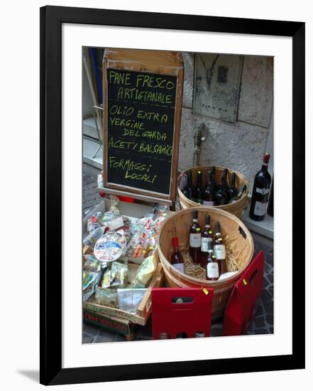 Wine and Cheese Shop, Lake Garda, Bardolino, Italy-Lisa S^ Engelbrecht-Framed Photographic Print