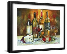 Wine and Cheese-Jennifer Garant-Framed Giclee Print