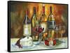 Wine and Cheese-Jennifer Garant-Framed Stretched Canvas