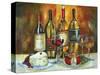 Wine and Cheese-Jennifer Garant-Stretched Canvas