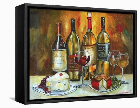 Wine and Cheese-Jennifer Garant-Framed Stretched Canvas