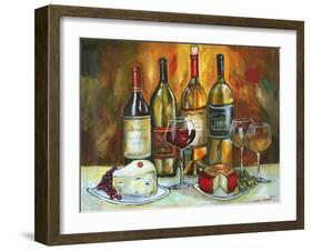 Wine and Cheese-Jennifer Garant-Framed Premium Giclee Print