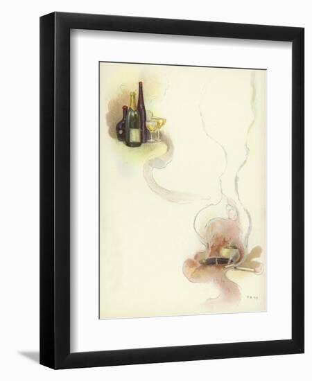 Wine and Cigars at the Savoy Hotel-Dudley Hardy-Framed Giclee Print