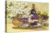 Wine and Daisies-Jerianne Van Dijk-Stretched Canvas