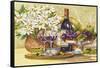 Wine and Daisies-Jerianne Van Dijk-Framed Stretched Canvas