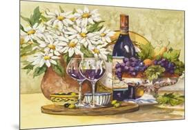 Wine and Daisies-Jerianne Van Dijk-Mounted Premium Giclee Print