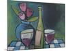 Wine and Flower-Tim Nyberg-Mounted Giclee Print