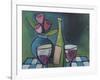 Wine and Flower-Tim Nyberg-Framed Giclee Print