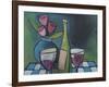 Wine and Flower-Tim Nyberg-Framed Giclee Print