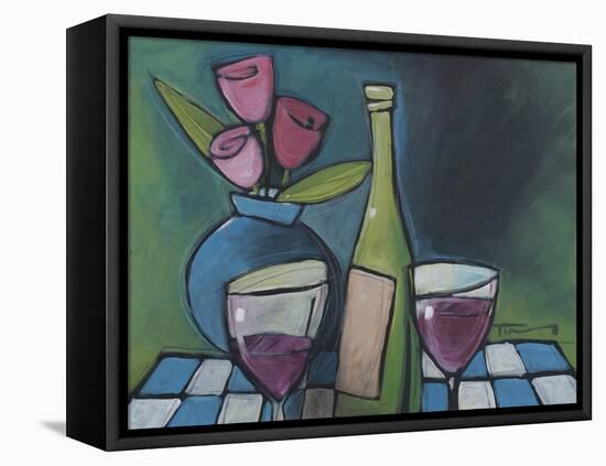 Wine and Flower-Tim Nyberg-Framed Stretched Canvas