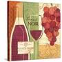 Wine and Grapes I-Veronique Charron-Stretched Canvas