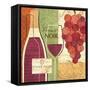 Wine and Grapes I-Veronique Charron-Framed Stretched Canvas