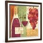 Wine and Grapes I-Veronique Charron-Framed Art Print