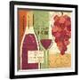 Wine and Grapes I-Veronique Charron-Framed Art Print