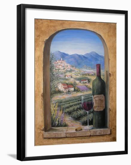 Wine and Lavender-Marilyn Dunlap-Framed Art Print