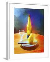 Wine And Pear-Ata Alishahi-Framed Giclee Print