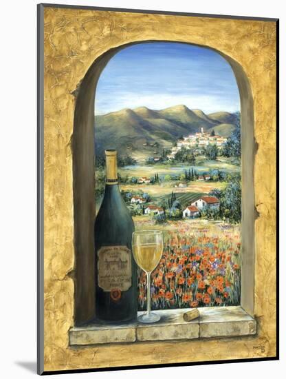 Wine and Poppies II-Marilyn Dunlap-Mounted Art Print