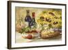 Wine and Sunflowers-Jerianne Van Dijk-Framed Art Print