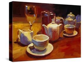 Wine and Tea, London-Pam Ingalls-Stretched Canvas