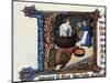 Wine and the Pressing of Grapes, Miniature from the Treaty of Medicine Aldebrande of Florence, 1356-null-Mounted Giclee Print