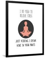 Wine and Yoga-Jan Weiss-Framed Art Print