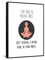 Wine and Yoga-Jan Weiss-Framed Stretched Canvas