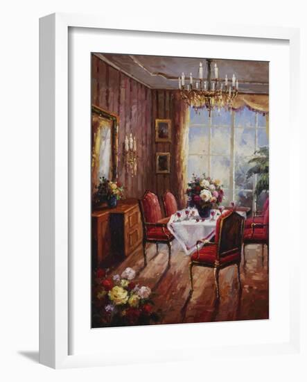 Wine Apertif Salon-Foxwell-Framed Art Print