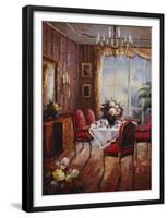 Wine Apertif Salon-Foxwell-Framed Art Print