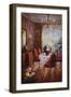 Wine Apertif Salon-Foxwell-Framed Art Print