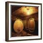 Wine Barrels of the Valdhuber Wine Estate, Svecina, Slovenia-Armin Faber-Framed Photographic Print