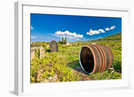 Wine Barrels on Stari Grad Plain-xbrchx-Framed Photographic Print