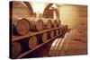 Wine Barrels-Acosta-Stretched Canvas