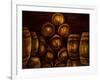 Wine Barrels-Jodi Monahan-Framed Art Print