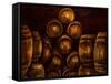 Wine Barrels-Jodi Monahan-Framed Stretched Canvas