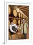 Wine Barrels-Lantern Press-Framed Art Print