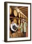 Wine Barrels-Lantern Press-Framed Art Print