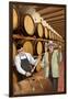 Wine Barrels-Lantern Press-Framed Art Print