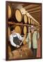 Wine Barrels-Lantern Press-Framed Art Print