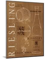 Wine Blueprint III Sepia-Marco Fabiano-Mounted Art Print