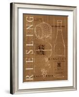 Wine Blueprint III Sepia-Marco Fabiano-Framed Art Print